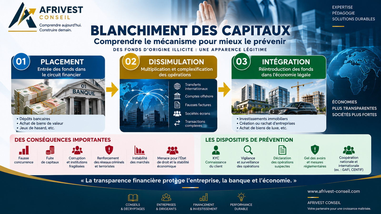 Blanchiment des capitaux : comprendre le mécanisme pour mieux le prévenir